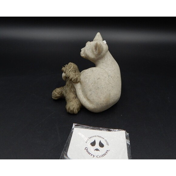 Quarry Critters Cari & Don Cat Puppy Dog Second Nature Design 2001 No 46482 - Picture 2 of 9